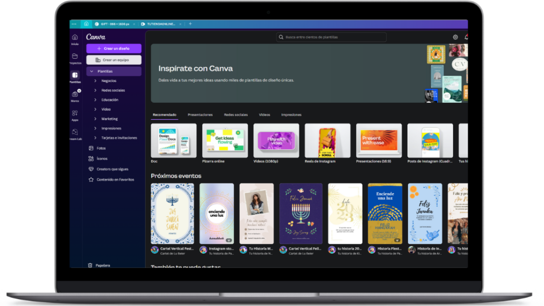 MOCKUP canva TUTIENDAONLINEGT