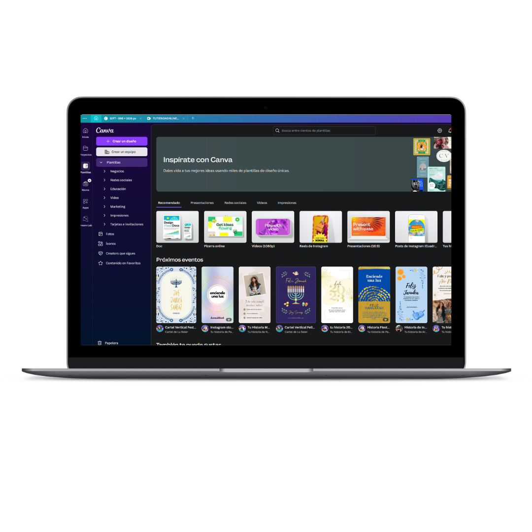 MOCKUP canva TUTIENDAONLINEGT